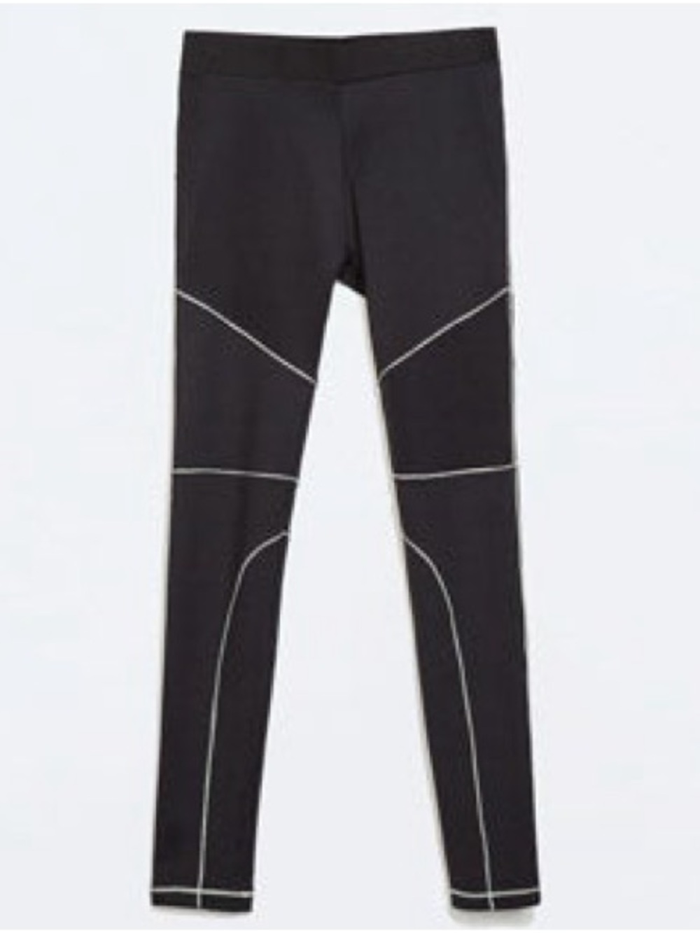 Zara Trafaluc Black Leggings with Elastic Waistband